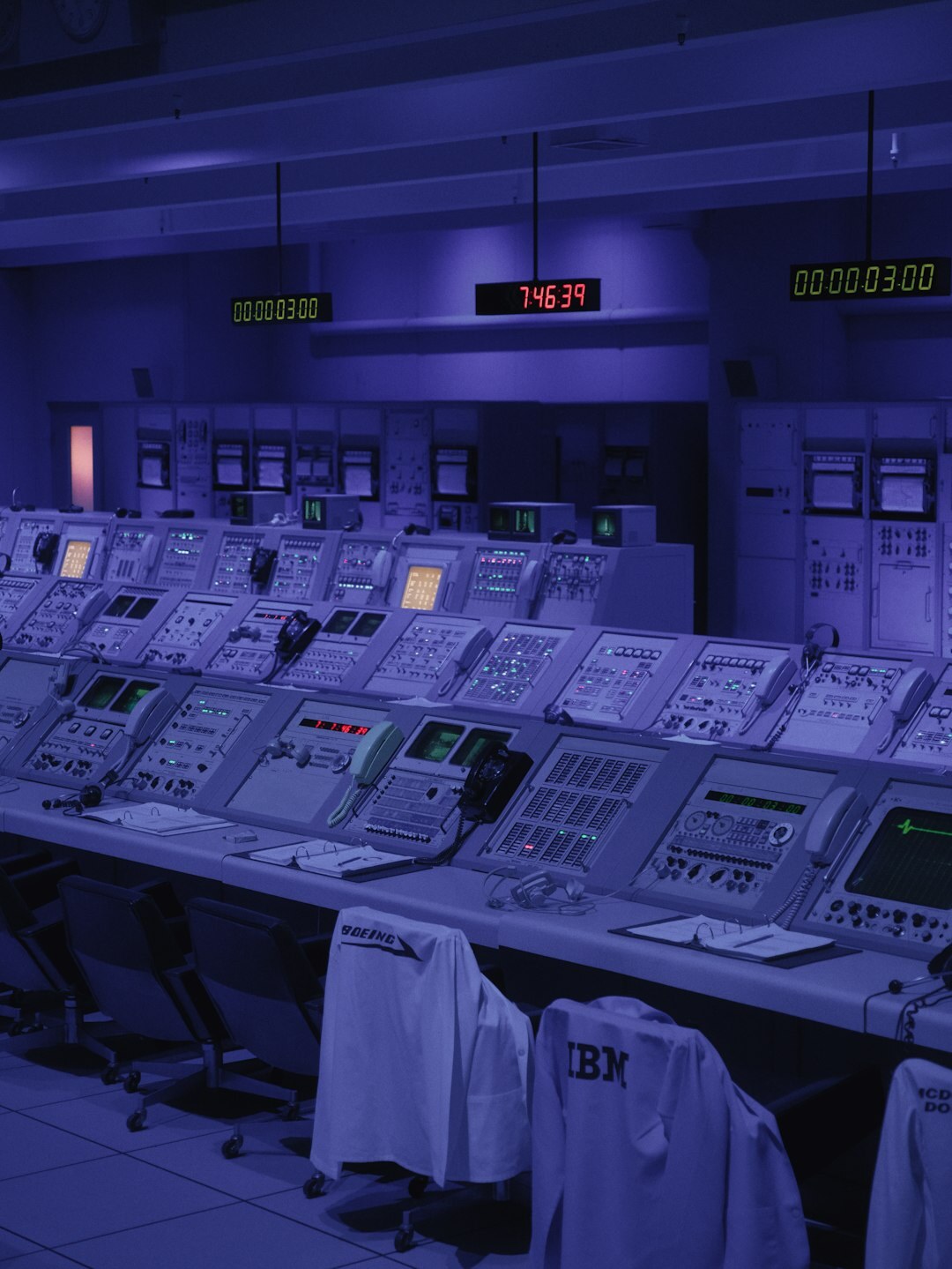 Control room screens showing a live map and event tracking